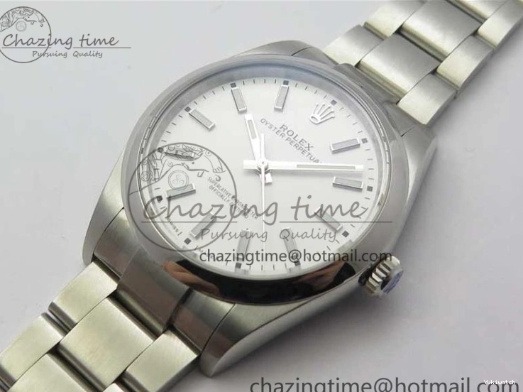 Best 39mm 114300 on A2824 UBF Bracelet Perpetual Edition SS Oyster White Dial 0204